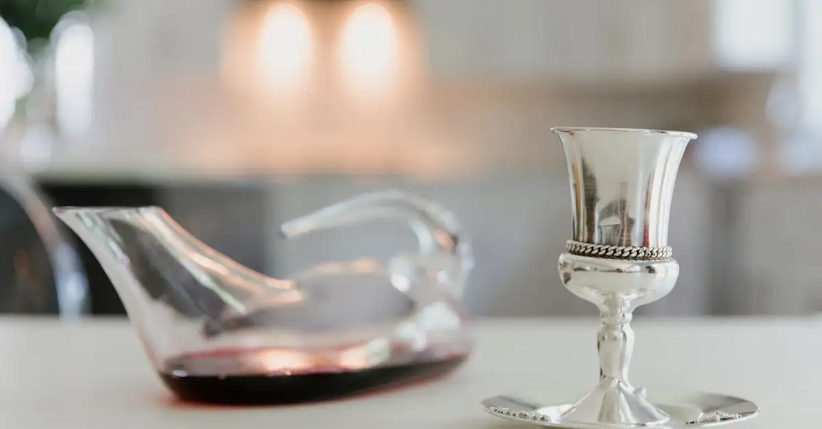 Serveer wijn in stijl met een glazen karaf voor de beste smaak