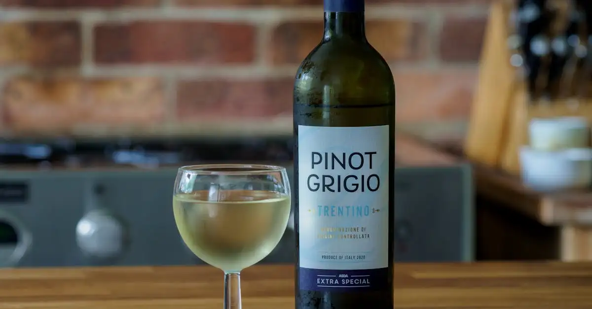 Pinot grigio witte wijn